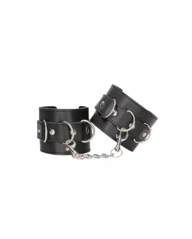 Menottes en cuir bondé Ouch! by Shots pour mains et chevilles, haute qualité et confort-4