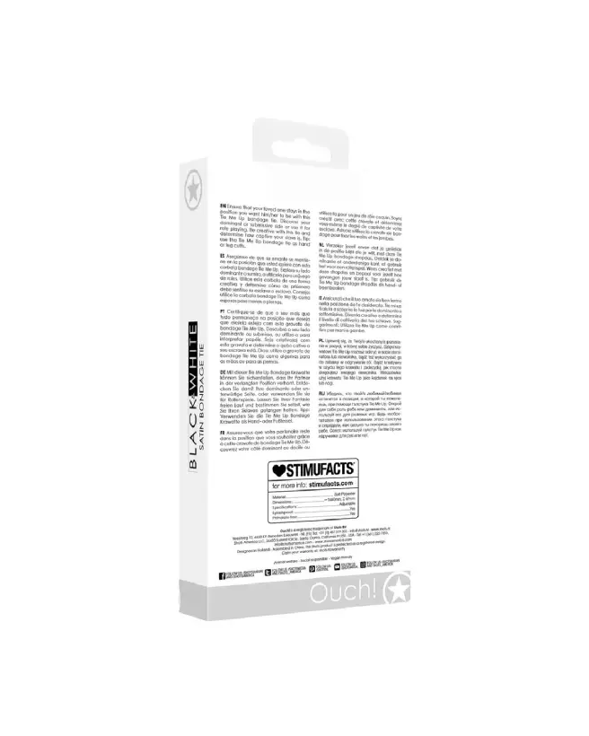 Satin Bondage Tie de Ouch! by Shots pour jeux érotiques-3