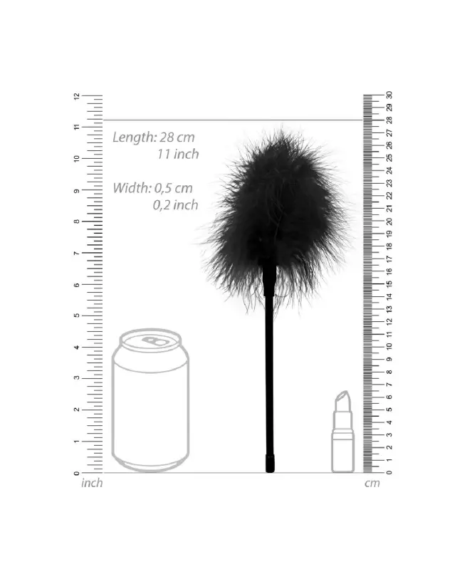 Photo du Feather Tickler d'Ouch! by Shots, plumeau érotique pour jeux sensuels-5