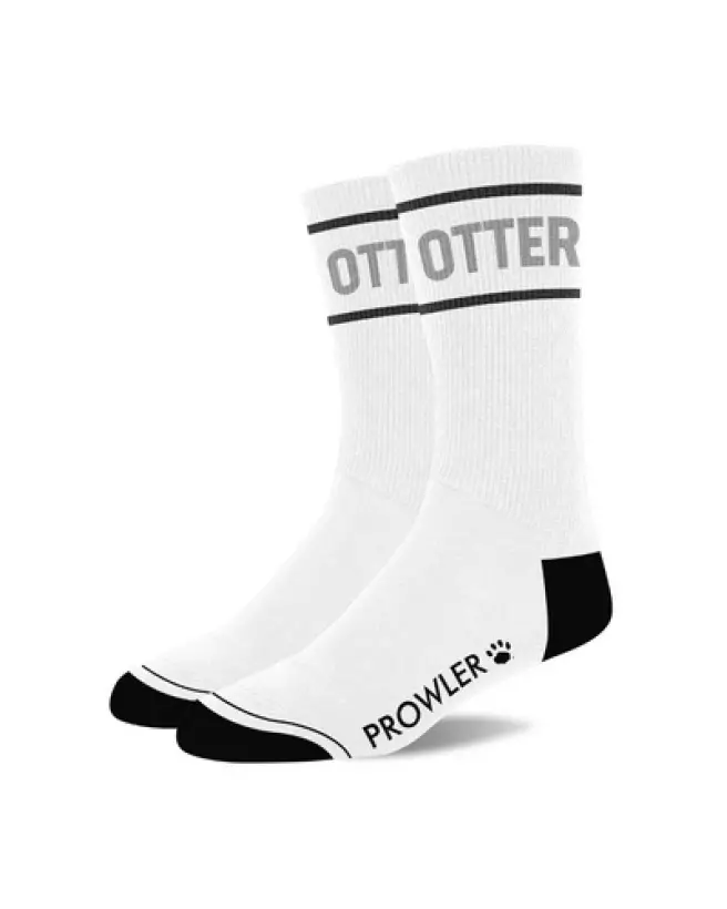 Chaussettes Otter blanches et grises de Prowler Red, confort élégant-1