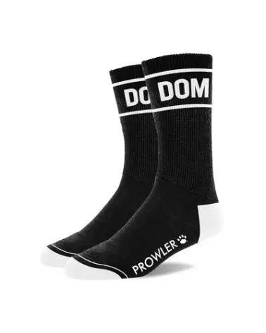 Image des chaussettes Dom Socks noir et blanc de Prowler Red, style élégant et confortable-1