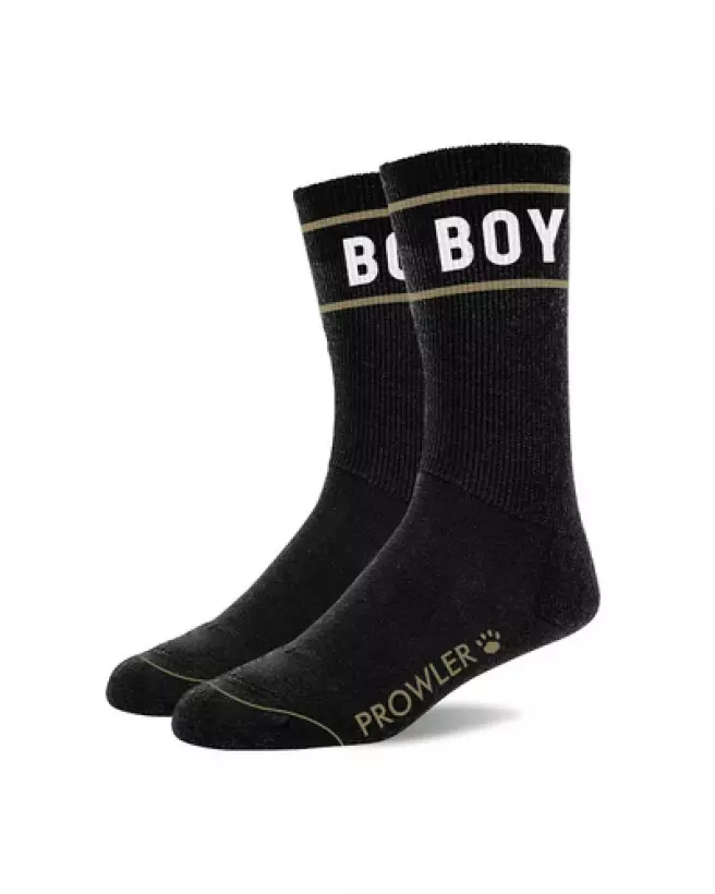 Chaussettes garçon Prowler Red noir et blanc confortables et durables-1