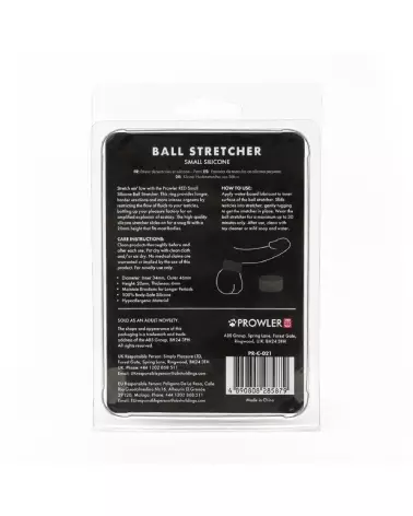 Silicone Ball Stretcher Small Black de Prowler Red pour endurance et plaisir-3