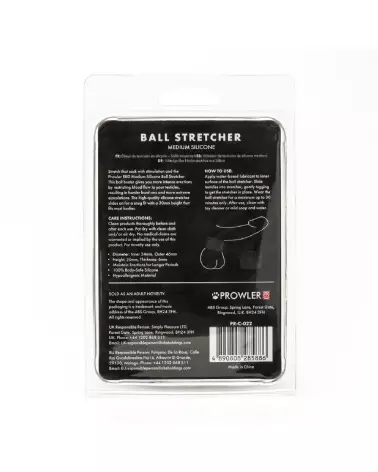 Image Silicone Ball Stretcher Medium Black de Prowler Red, Anneaux & Cockring-3