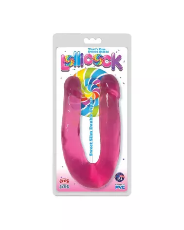 Image du Sweet Slim Double Dipper Double Dong par Curve Toys, dildo de haute qualité pour plaisir partagé-2