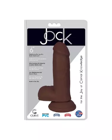 Dildo réaliste Curve Toys avec testicules pour une expérience authentique-3