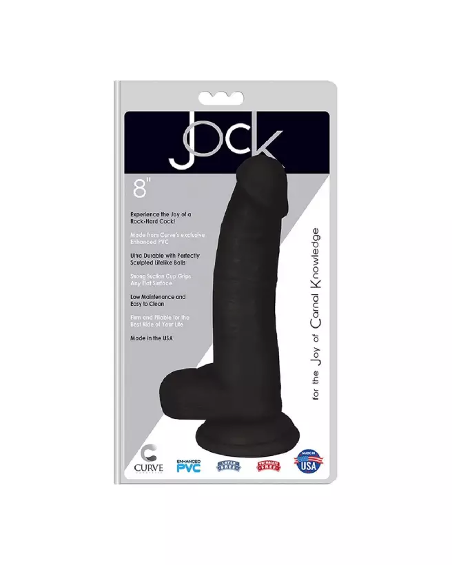 Dildo réaliste avec testicules Curve Toys 20.5 cm-2