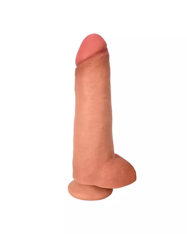 Image du Dildo Réaliste avec Testicules 12 Pouces de Curve Toys, Sextoy Réaliste Haut de Gamme-1