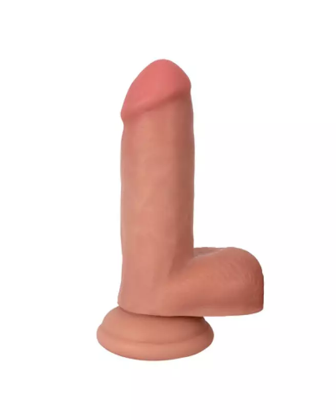 Image du Dildo Réaliste Bareskin avec Testicules de Curve Toys - Sextoy Premium-1