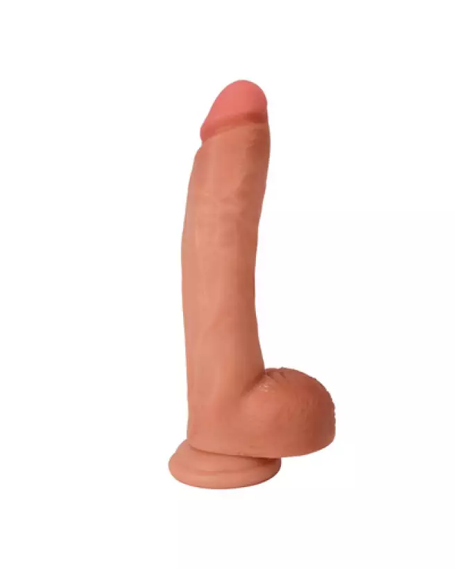 Dildo réaliste Bareskin avec testicules de Curve Toys, 23 cm pour expérience authentique-1