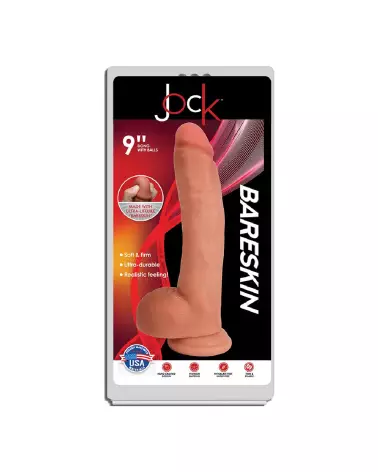 Dildo réaliste Bareskin avec testicules de Curve Toys, 23 cm pour expérience authentique-2