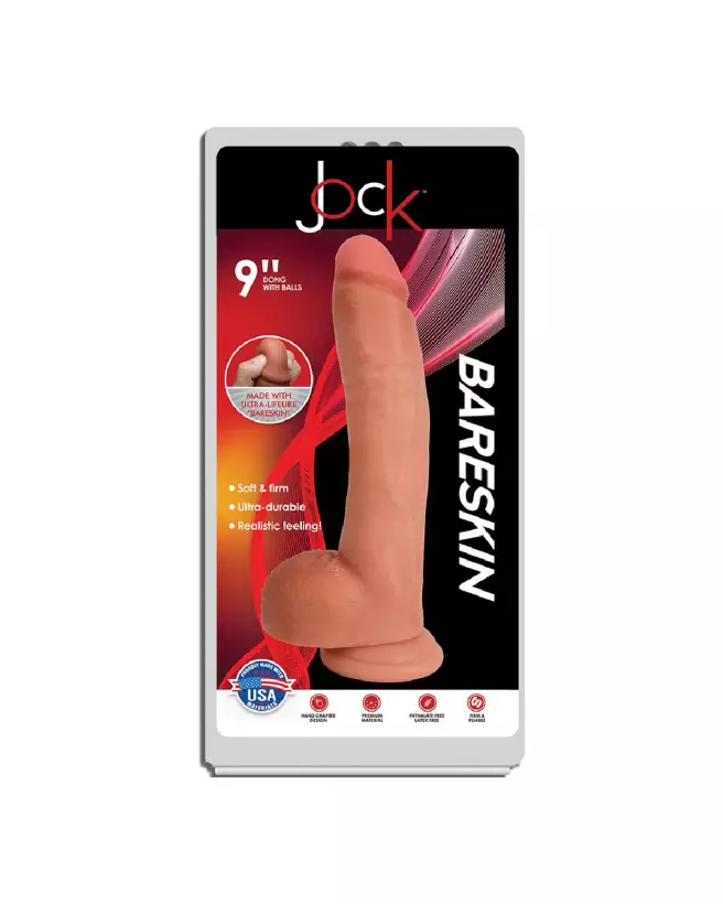 Dildo réaliste Bareskin avec testicules de Curve Toys, 23 cm pour expérience authentique-3