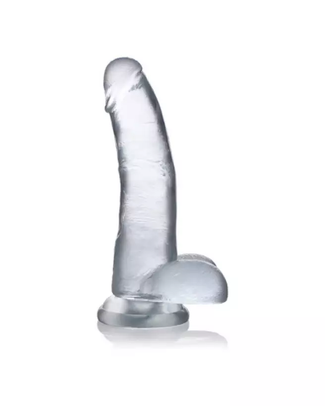 Dildo réaliste avec testicules Curve Toys 8 pouces 20.5 cm-1