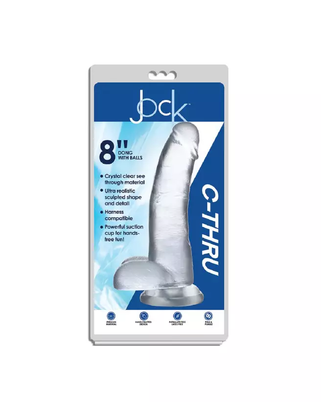 Dildo réaliste avec testicules Curve Toys 8 pouces 20.5 cm-2