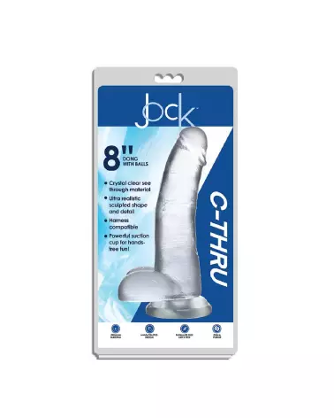 Dildo réaliste avec testicules Curve Toys 8 pouces 20.5 cm-2