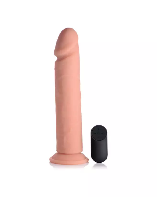 Vibrating Silicone Dildo Curve Toys with Remote Control-1