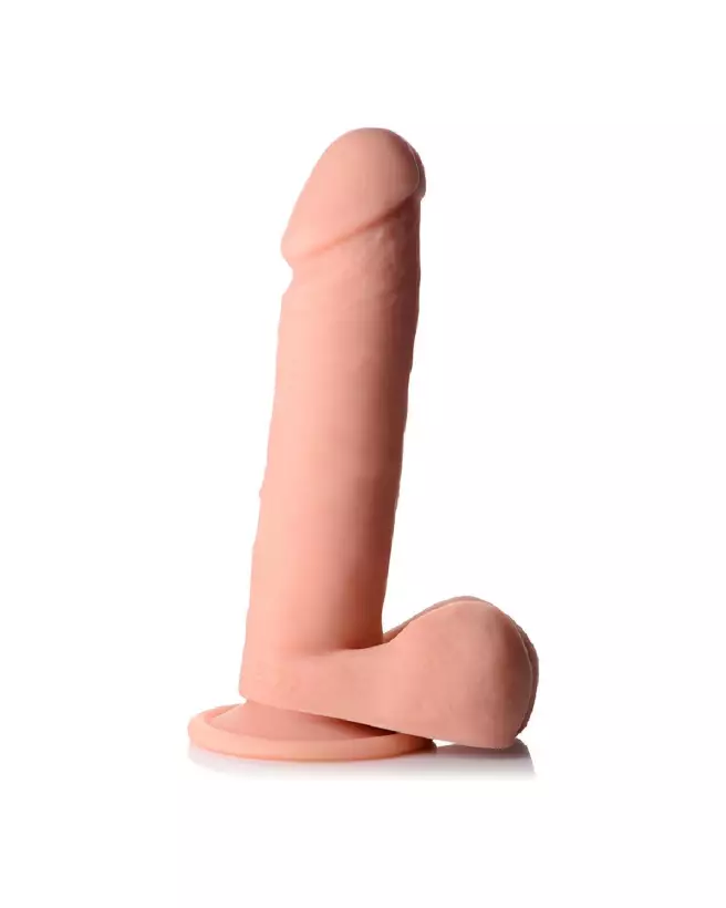 Image du Dildo Réaliste Vibrant en Silicone avec Télécommande et Testicules de Curve Toys, 20.5 cm-4