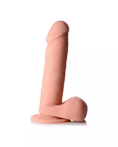 Image du Dildo Réaliste Vibrant en Silicone avec Télécommande et Testicules de Curve Toys, 20.5 cm-4
