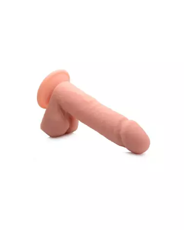 Image du Dildo Réaliste Vibrant en Silicone avec Télécommande et Testicules de Curve Toys, 20.5 cm-5