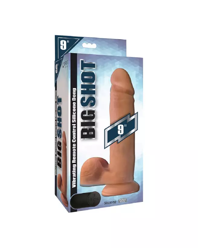 Dildo en silicone télécommandé Curve Toys avec testicules, réaliste et de 23 cm-2