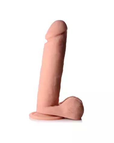 Dildo en silicone télécommandé Curve Toys avec testicules, réaliste et de 23 cm-4