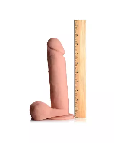 Dildo en silicone télécommandé Curve Toys avec testicules, réaliste et de 23 cm-7