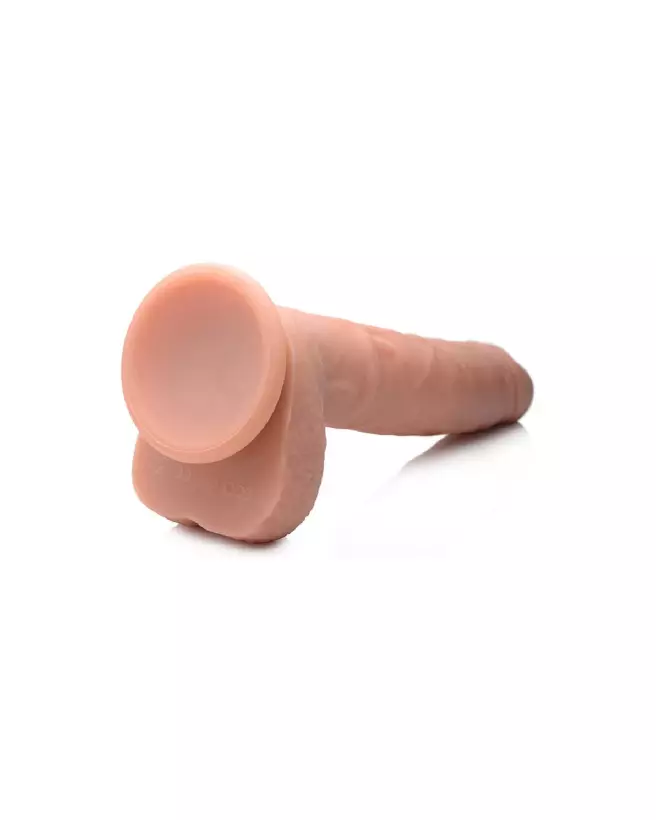 Dildo réaliste avec testicules et pompe Curve Toys en silicone vibrant-3