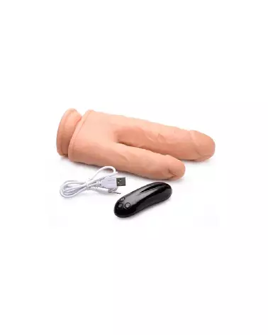 Double Shot Dildo Silicone Liquide de Curve Toys pour Double Pénétration Réaliste-5
