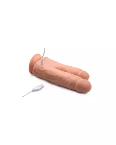 Double Shot Dildo Silicone Liquide de Curve Toys pour Double Pénétration Réaliste-7