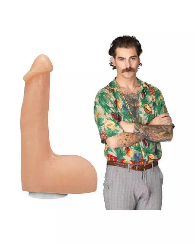Dildo réaliste Flesh Mechanic ULTRASKYN 7.5 inch Doc Johnson Vanilla-1