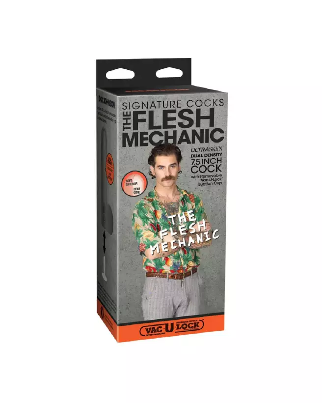 Dildo réaliste Flesh Mechanic ULTRASKYN 7.5 inch Doc Johnson Vanilla-2