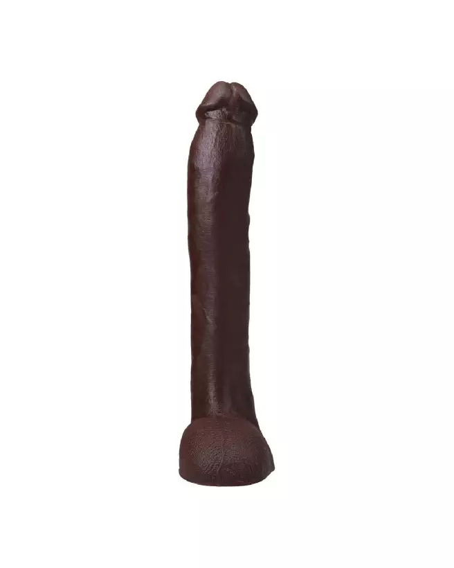 Dildo réaliste Hollywood Cash ULTRASKYN 29 cm couleur chocolat par Doc Johnson-5