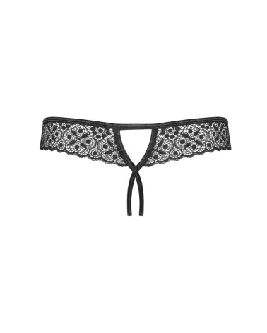 Shibu String Ouvert Noir Obsessive lingerie sexy et élégante-6