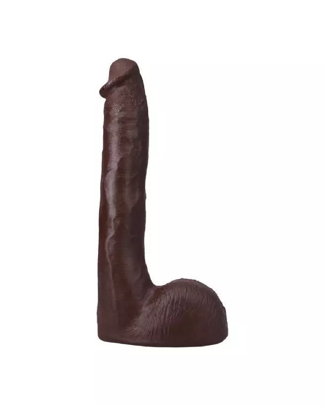 Image du Dildo ULTRASKYN Pressure de Doc Johnson, couleur chocolat, taille 25 cm-3
