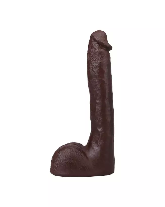 Image du Dildo ULTRASKYN Pressure de Doc Johnson, couleur chocolat, taille 25 cm-4