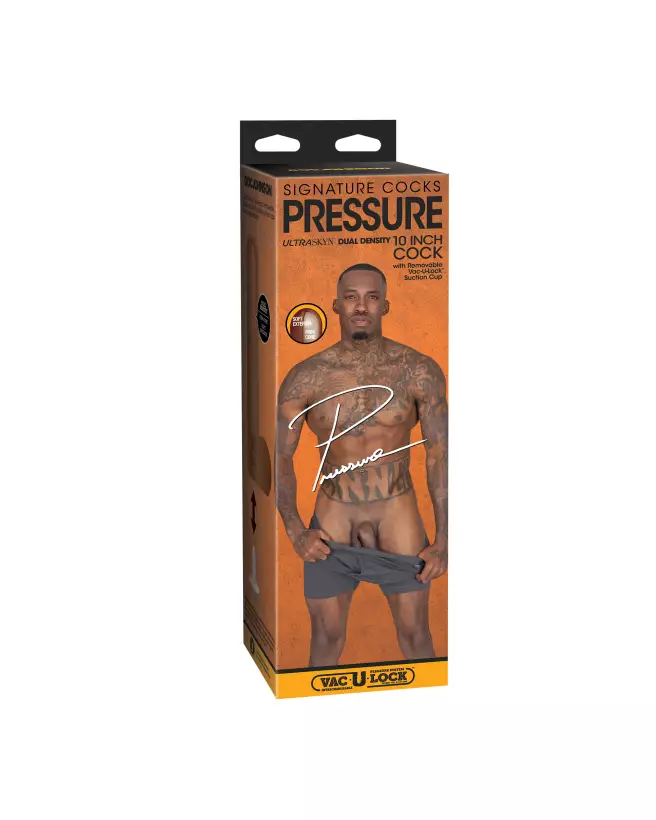 Image du Dildo ULTRASKYN Pressure de Doc Johnson, couleur chocolat, taille 25 cm-7