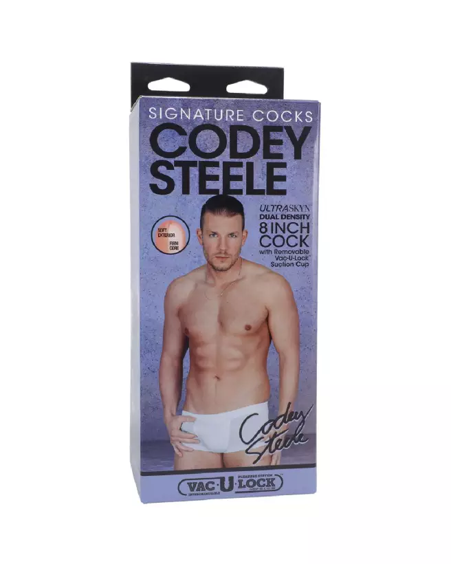 Codey Steele Realistic ULTRASKYN Dildo 8 Inch Vanilla par Doc Johnson-2