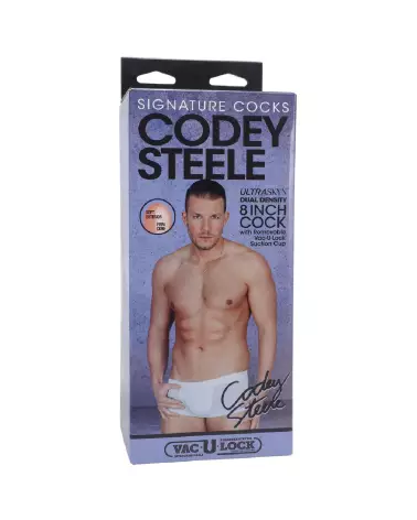 Codey Steele Realistic ULTRASKYN Dildo 8 Inch Vanilla par Doc Johnson-2
