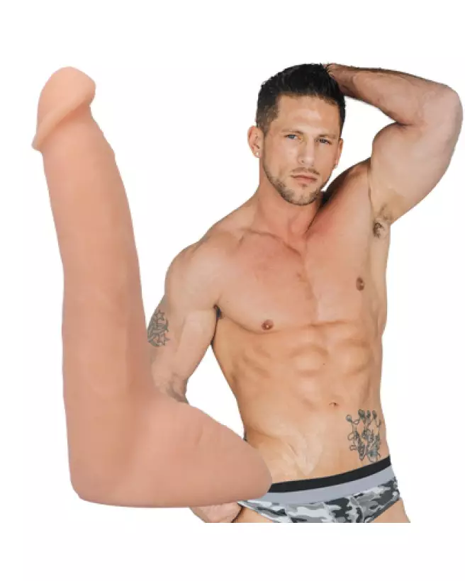 Dildo Realistic ULTRASKYN Roman Todd 8 pouces Vanilla Doc Johnson-1