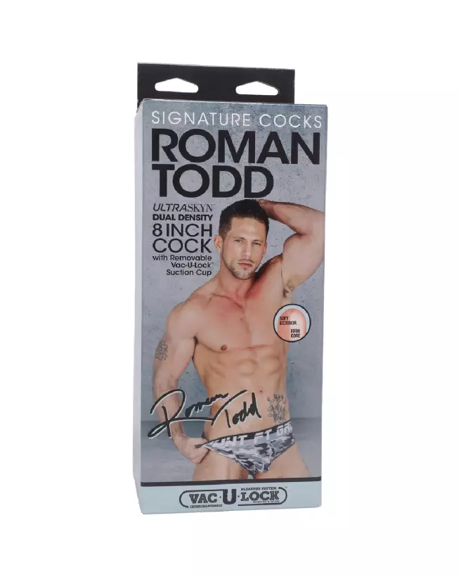 Dildo Realistic ULTRASKYN Roman Todd 8 pouces Vanilla Doc Johnson-2