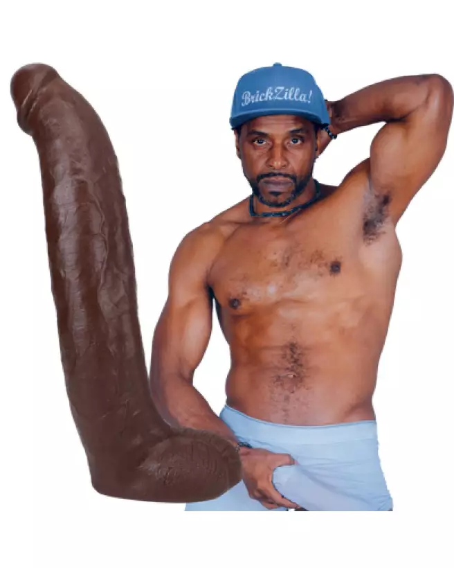 Brickzilla ULTRASKYN dildo 13 cm couleur chocolate par Doc Johnson-1