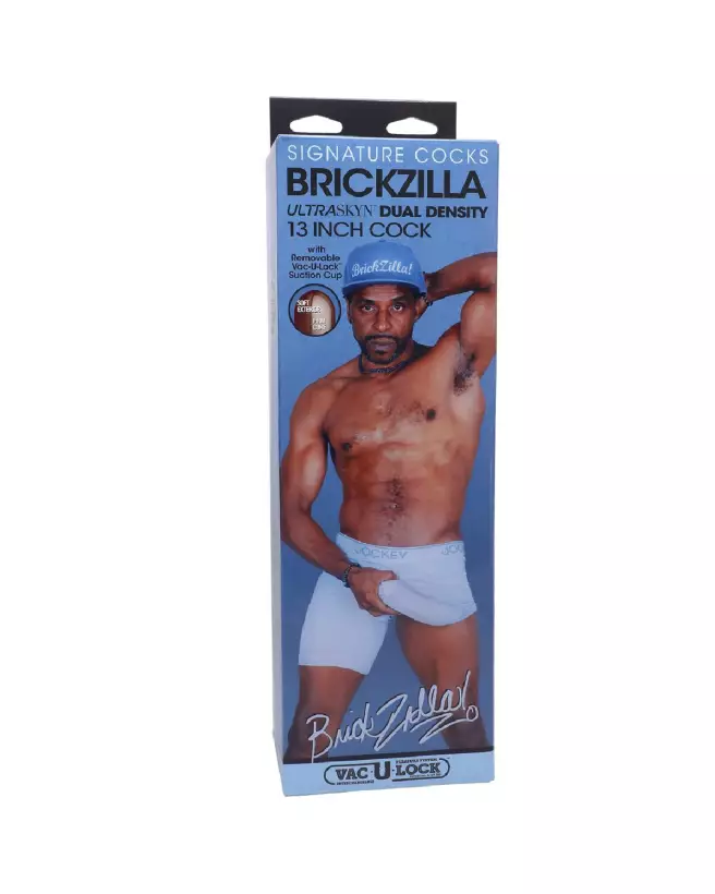 Brickzilla ULTRASKYN dildo 13 cm couleur chocolate par Doc Johnson-2