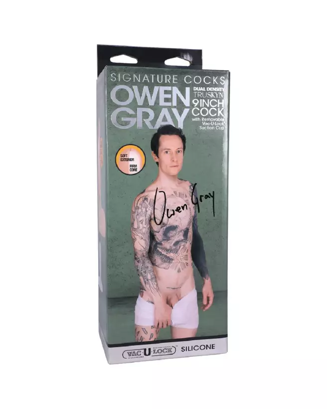 Image du Dildo Réaliste Owen Gray de Doc Johnson en Silicone 9 pouces-2