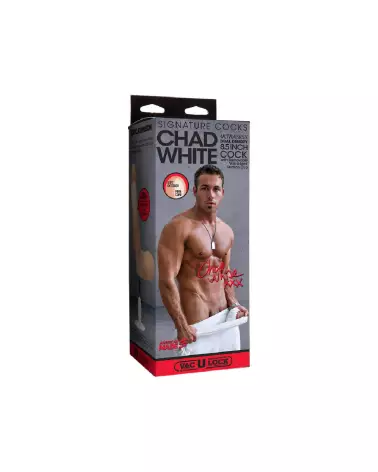 Chad White Realistic ULTRASKYN Dildo 8 inch by Doc Johnson-2