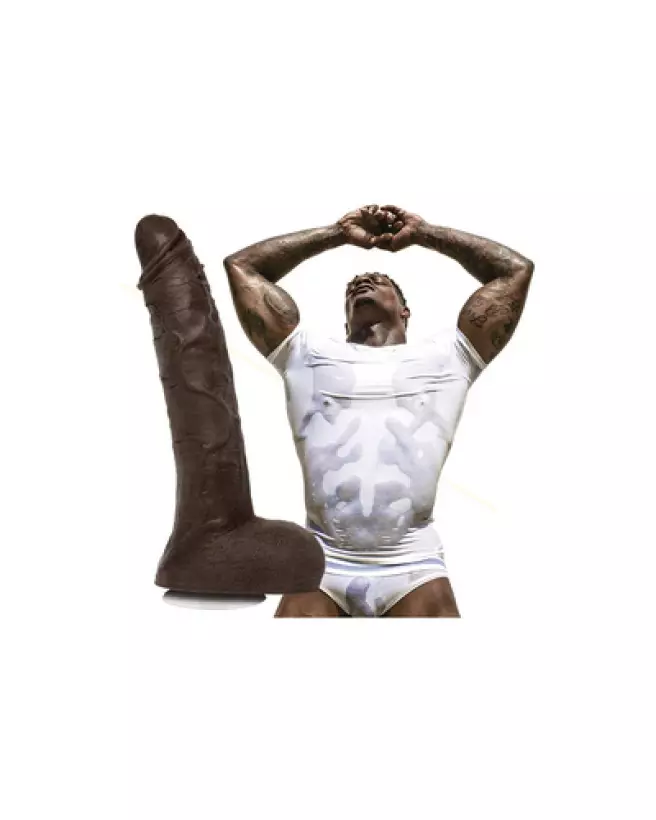 Dildo réaliste Jason Luv ULTRASKYN 25 cm de Doc Johnson avec base ventouse-1
