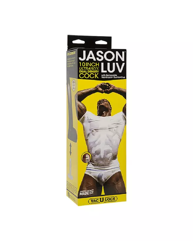 Dildo réaliste Jason Luv ULTRASKYN 25 cm de Doc Johnson avec base ventouse-2