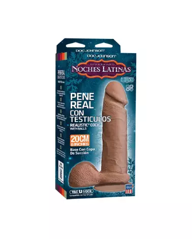 Realistic ULTRASKYN Cock 8 pouces avec testicules de Doc Johnson-3