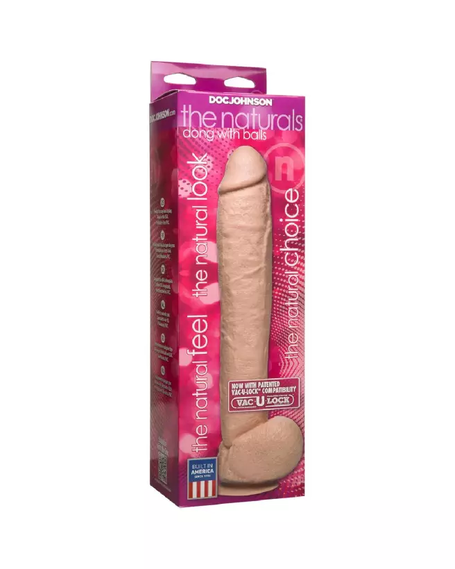 Image du Realistic Dildo with Balls de Doc Johnson - Sextoy Réaliste avec Testicules-2
