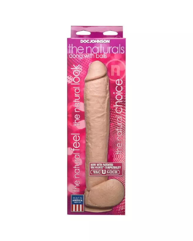 Image du Realistic Dildo with Balls de Doc Johnson - Sextoy Réaliste avec Testicules-3