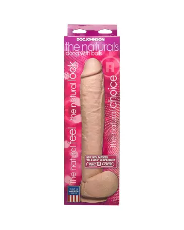 Image du Realistic Dildo with Balls de Doc Johnson - Sextoy Réaliste avec Testicules-3